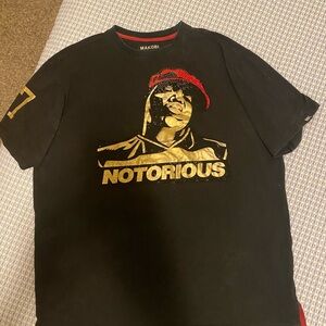 Makobi Black and Gold Notorious Graphic Tee